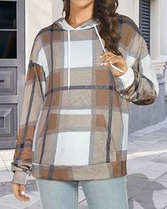 Sweatshirts à capuche à manches longues, pulls à cordon avec poche, chemisiers amples décontractés, tuniques - Product Image 1