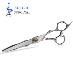 Ciseaux de coiffure professionnels en gros Ciseaux de coiffeur en acier avec vis bijou en or rose Lames en acier inoxydable - Product Image 6