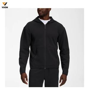 Logo personnalisé OEM Survêtement de sport pour hommes de haute qualité Sweat à capuche à fermeture éclair en polaire Cotton Tech pour l'hiver en salle de sport - Product Image 3
