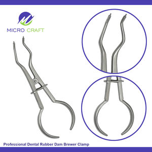 Abrazadera de cervecero de presa de goma Dental profesional, fabricante de instrumentos personalizados de alta calidad de acero inoxidable, certificado CE, reutilizable - Product Image 3