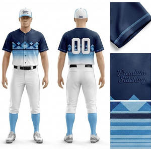 Camiseta de Béisbol Personalizada de Malla Transpirable, Uniforme de Equipo de Verano, Cuello en V con Botones, Ropa Deportiva - Product Image 1