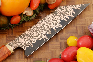 มีดเชฟพร้อมที่จับไม้ทองแดงพร้อมปลอกหนังระดับพรีเมี่ยมสำหรับเชฟ - Product Image 5