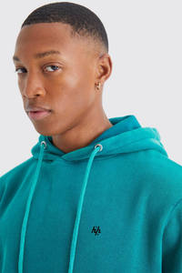 Sweats à capuche sarcelle pour hommes en tissu polaire lavé anti-rides avec fermeture à glissière pour une tenue décontractée et un confort extérieur - Product Image 2