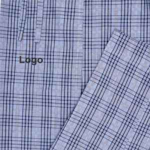 <b>Black</b> Check Cross Pocket Woven <b>Pajama</b> Regular Fit Lounge Pants Soft Cotton-Poly Blend, Drawstring & Pockets Cozy Sleepwear - Product Image 2