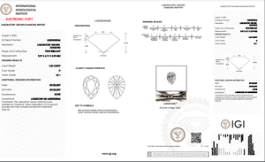 H Color VS1 taille de clarté 1.60Ct diamant poli en forme de poire HPHT-CVD diamant bijoux diamants en vrac - Product Image 5