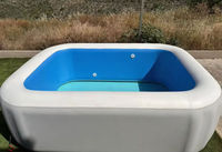 Piscine gonflable ipgo style inflatable swimming pool avec toboggan pour jardin été jeux d’eau famille