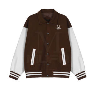 แจ็กเก็ตเลตเตอร์แมนสำหรับผู้ชายอบอุ่นฤดูหนาวใส่สบายกันลมแจ็กเก็ตเลตเตอร์แมนสำหรับผู้ชาย - Product Image 1