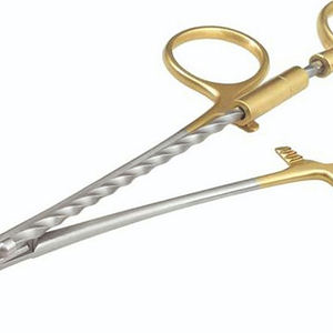 Soporte de aguja Corwin de 16cm con mango dorado, fórceps de torsión de alambre TC de acero inoxidable, instrumento médico Manual - Product Image 6