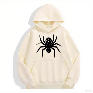 Sudadera con Capucha de Alta Calidad para Hombre, 100% Algodón, 450 g/m², con Logotipo de Spider-Ring, Estilo Y2K, Informal - Product Image 1