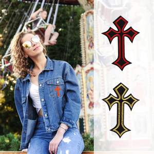 Écussons croisés multicolores à repasser et à coudre pour vêtements, chapeaux, jeans et accessoires Écussons brodés pour décoration de bricolage, 26 pièces - Product Image 6