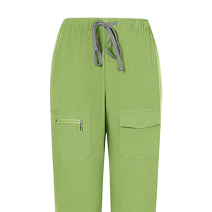 Uniforme Médico para Mujer Adulta, Cuello en V, Color Verde, Manga Media, Conjunto de Uniforme de Enfermería para Quirófano - Product Image 4