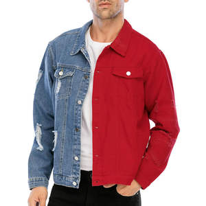 Vestes pour hommes Veste en jean pour hommes Doublée de fourrure Hiver Veste en jean plus épaisse Doublée de sherpa Veste en jean pour hommes Coupe-vent OEM - Product Image 2