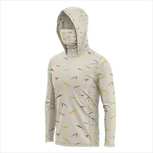 Custom Wholesale Men's <b>Performance</b> Fishing Hoodie Quick Dry UV <b>Protected</b> Wholesale multicam Camouflage Design Hunting Outdoor - Product Image 2