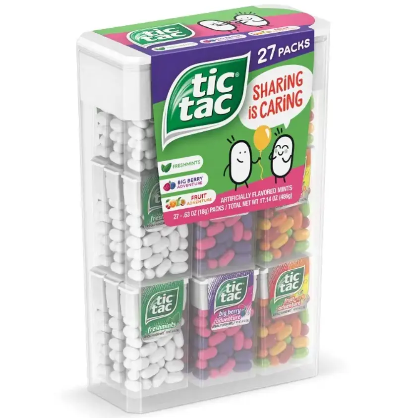 Tic tac Sweet Mints-オレンジ-98gボトルパック-4カウントバルクキャンディーミント、-12ボックス-6.371キログラム低価格