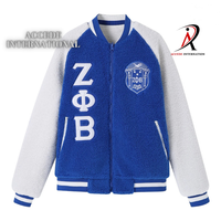 Nouvelle Tendance Blouson Bomber Matelassé en Satin Respirant avec Écusson Brodé Sigma Gamma Rho psi Alpha et Lettres Grecques de Sororité
