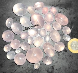 Quartz rose naturel étoile pierre précieuse Cabochon Quartz forme de coussin lâche cristal minéral pour la fabrication de bijoux pierre précieuse Rose - Product Image 2