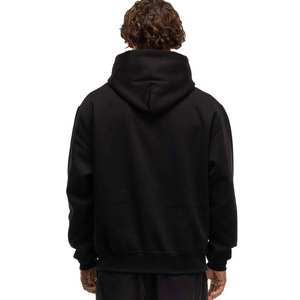 Sudadera con capucha personalizada de peso pesado para hombre, ropa de calle de algodón 100%, sudadera recortada con logotipo estampado de soplo - Product Image 6