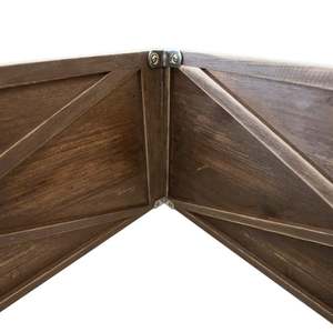 Collier d'arbre en bois de noyer foncé, décoration de noël, support d'arbre au design moderne, décoration d'inspiration élégante pour la maison, fête de noël du nouvel an - Product Image 4