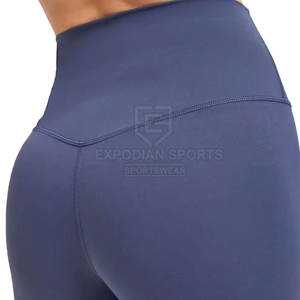Fabricación profesional Mujeres Mediados de cintura Sólido Yoga Leggings Mejor calidad 2025 Último diseño Pantalones - Product Image 5