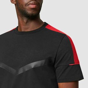 100% algodón Premium/fibra de bambú de alta calidad de talla grande camisetas de hombre personalizado cuello redondo Camiseta corta impresión con logotipos gráficos - Product Image 6