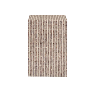 Table d'appoint carrée décorative en nacre Superbe table d'appoint en incrustation de vadrouille Meubles de luxe élégants en gros du Vietnam - Product Image 4