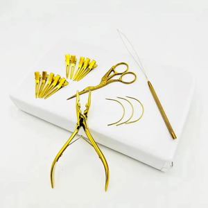 <b>Hair</b> <b>Extension</b> Tools Kit Stainless Steel <b>Hair</b> <b>Extension</b> Plier <b>Beads</b> Crusher and Removing Plier Stainless Steel with White Case - Product Image 2