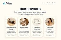 Muebles profesionales Diseño de sitios web Agencia de desarrollo web calificada Construcción de sitios de negocios en línea elegantes y asequibles