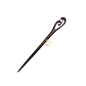 Palo de pelo tradicional de madera, accesorio para el cabello hecho a mano con madera natural para mujeres y niñas - Product Image 4