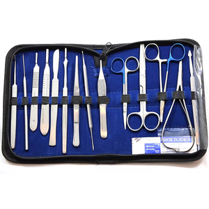 SURGICAL German 14 INSTRUMENTS + 40 BLADES TOTAL 54 <b>PC</b> MINOR SURGERY DISSECTION <b>SET</b> / STUDENT DISSECTING KIT 2026 - Product Image 1