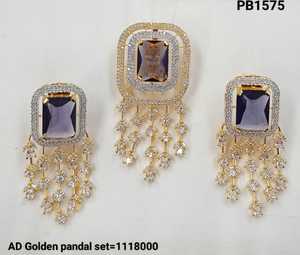 CONJUNTO DE COLGANTE DE DIAMANTE americano COLGANTE AMERICANO TRADICIONAL Y CONJUNTO DE COLGANTE CLÁSICO CHAPADO EN PLATA PARA MUJER Y NIÑA Y CONJUNTO DE JOYERÍA - Product Image 2