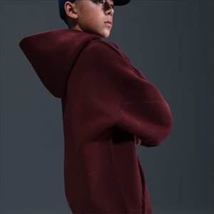 Conjunto Premium de Sudadera con Capucha Extra Grande con Cierre y Pantalones Deportivos con Logotipo Personalizado Bordado, Tejido de Algodón de Punto Transpirable y Antiarrugas - Product Image 5