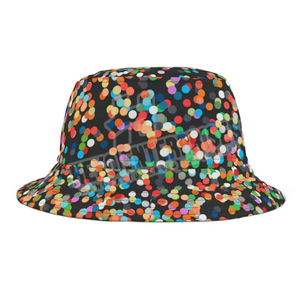 Meilleure qualité grande taille coton seau chapeaux sur mesure broderie Patch bas prix usage quotidien soie imprimé été dessin animé - Product Image 1