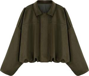 Veste de sport unisexe décontractée en satin de coton 100% aspect daim respirant coupe-vent imperméable personnalisable à l'avant pour le printemps - Product Image 6