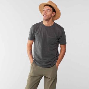 100% épais séchage rapide hommes T-Shirts conception de Sublimation personnalisée impression nouveau Design t-shirts motif solide à manches courtes cou - Product Image 2