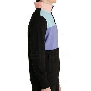 Sweat-shirt d'hiver solide et léger à fermeture éclair pour hommes, vêtements de sport respirants et écologiques pour l'entraînement. - Product Image 4