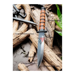 Cuchillo de Acero Inoxidable para Caza y Camping, con Mango de Madera y Púas, Marca Personalizada OEM/ODM, Garantía de 3 Años - Product Image 6