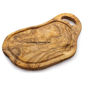 Tabla de cortar de madera rectangular, bloque de cortar hecho a mano de calidad superior, nueva tabla de cortar clásica y elegante - Product Image 4