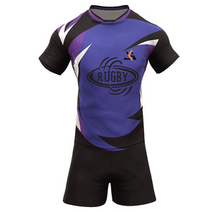 Conjuntos de Uniformes de Rugby Transpirables, Ecológicos, que Absorben la Humedad, Jersey para Club Escolar, Impresión por Sublimación, Ropa de Fútbol - Product Image 1