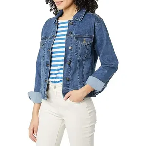 Chaqueta Vaquera de Mezclilla para Mujer, Estilo Casual, Chaqueta de Otoño, Abrigo con Botones, Chaqueta Vaquera Extra Grande para Damas - Product Image 5