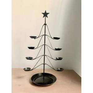 Árbol de Navidad de Metal con Acabado Dorado, Adorno Decorativo PARA EL Hogar y el Jardín, Artesanía de Metal, Aspecto Único, Arte de Navidad Artificial A LA Moda - Product Image 5