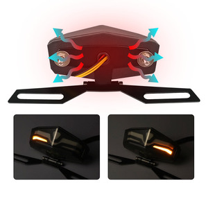 Feu arrière de moto LiuHJG, feu stop, clignotant, indicateur de direction, éclairage de plaque d'immatriculation, DRL, lampe LED arrière pour motos - Product Image 5