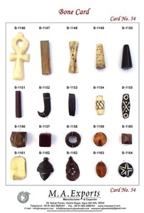 Cuentas de Hueso Naturales, Sólidas, Auténticas, de Alta Calidad, Marca MAE, para la Fabricación de Joyas, Varios Tamaños y Formas para Collares y Pulseras - Product Image 3