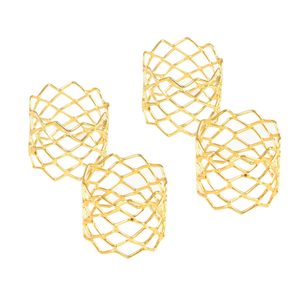 Vaisselle décorative en métal porte-rond de serviette maison table à manger décor fête de mariage dîner table décoration porte-papier de soie - Product Image 5