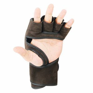 ถุงมือหนังครึ่งนิ้วแบบกำหนดโลโก้เองสำหรับการฝึก MMA ถุงมือชกมวยระดับมืออาชีพ ผู้ผลิต OEM ในปากีสถาน - Product Image 5