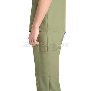 Uniforme de Enfermería Transpirable para Hombre, Cuello en V, con Bolsillos, Uniformes Médicos Personalizados para Hospitales y Clínicas - Product Image 4