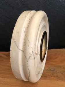 The CRAFT EXIM Luxury Natural <b>Marble</b> Art Deco Quartz Desk <b>Clock</b> Premium Handcrafted Home Office Decor - Product Image 2