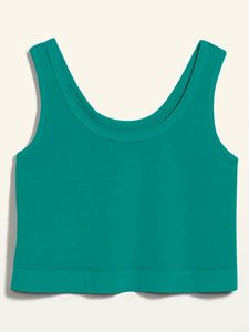 เสื้อครอปสตรีเสื้อครอปแขนกุดลำลองทรงหลวมเสื้อออกกำลังกายเล่นโยคะ - Product Image 4