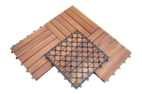 Dalles de terrasse en bois d'acacia durables à 6 lattes, emboîtables, à monter soi-même, en provenance du Vietnam, pour intérieur et extérieur