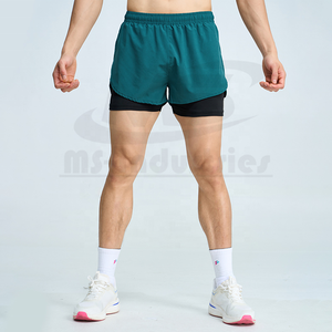 Wholesale Men's Solid <b>Mid</b> Waist Canvas Performance Training Shorts Quick Dry Breathable Gym Workout OEM ODM Factory Supplier - Product Image 2