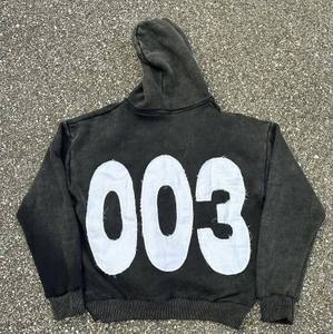 Conjunto de chándal para hombre personalizable a granel, chándal con capucha para correr, chándal con parche bordado para correr, gimnasio, chándal de bajo precio - Product Image 2